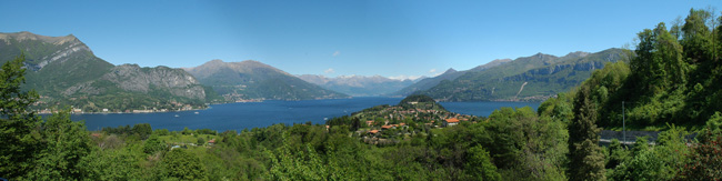 Blick auf Bellagio und den Comer See