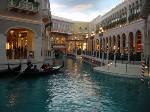 Gondolieren im Venetian